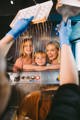A Family Watch A Chocolatier Demonstration