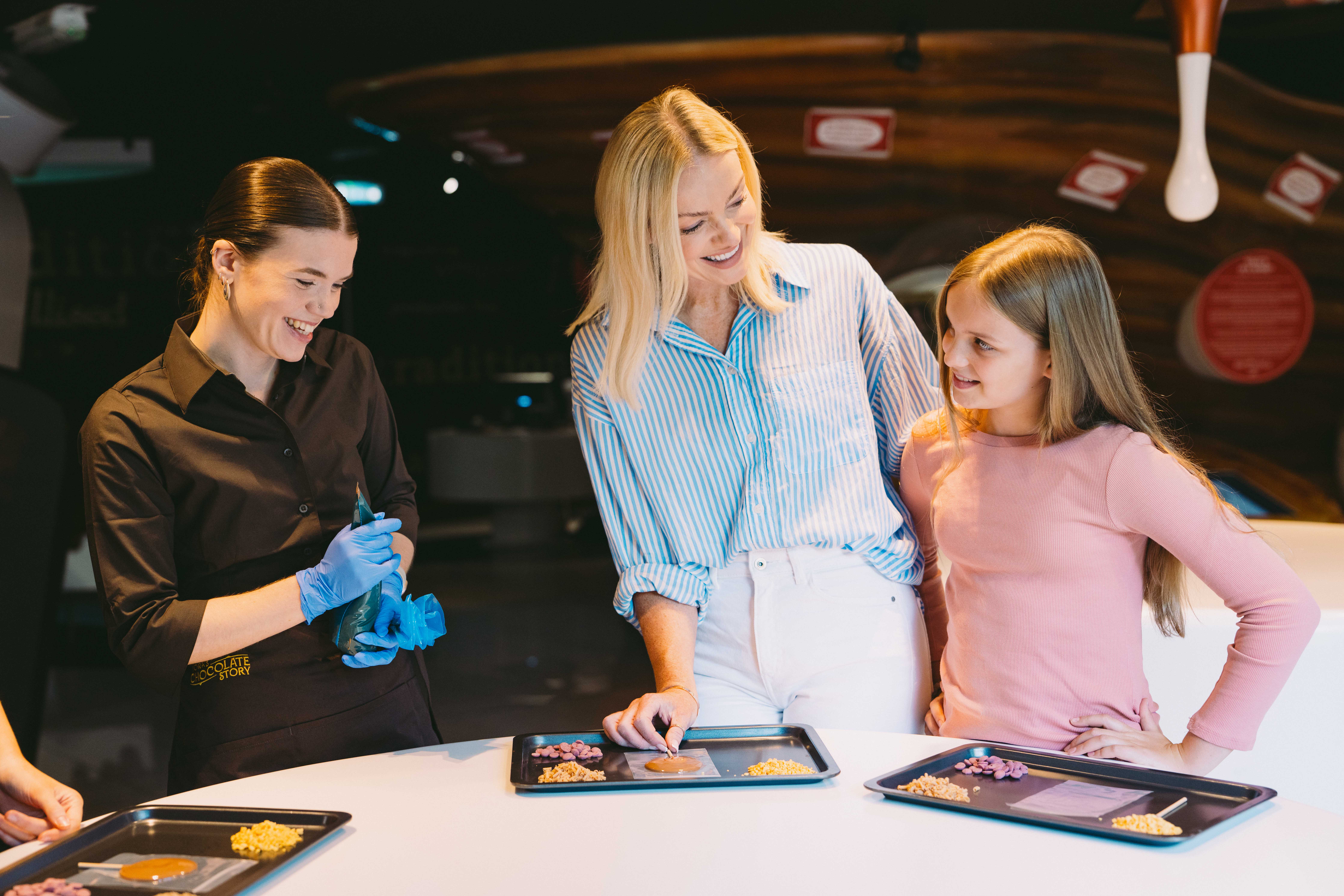A Family Admire Their Chocolate Lollies